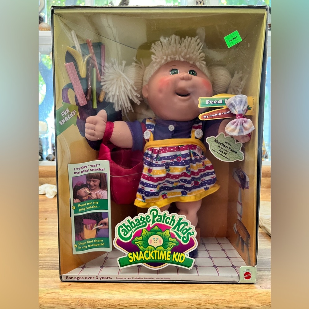 Vintage Mattel 1995 Cabbage Patch Kids Snacktime Kid